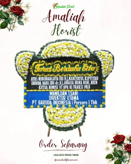 Papan Bunga Duka The Gala Alam Sutera